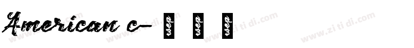 American c字体转换